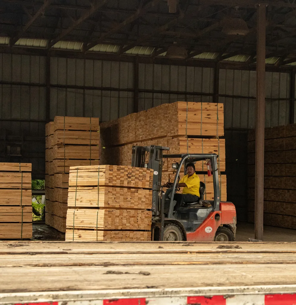 lumber delivery prep