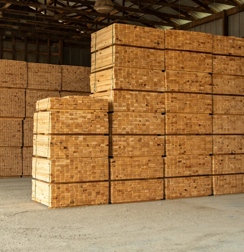 lumber stacks